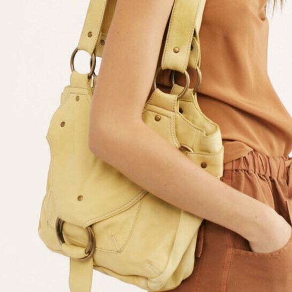 Free People Yellow Shoulder Bag - Picture 3 of 9